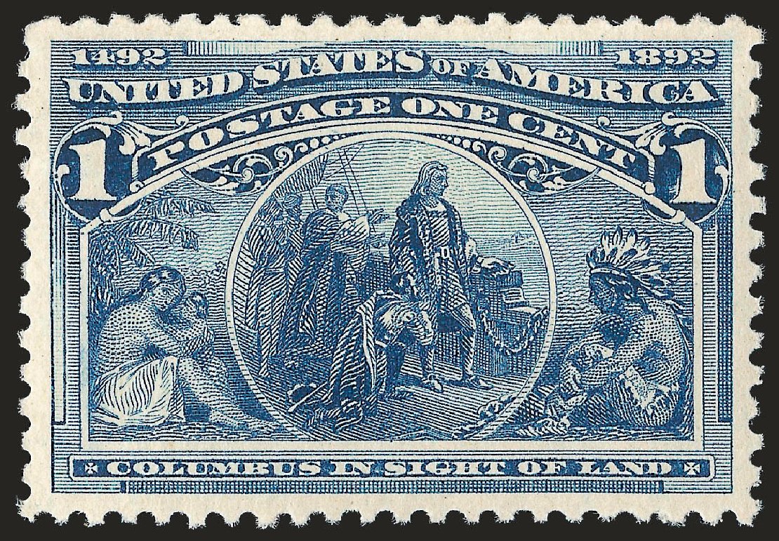 US Stamp Prices Scott Cat. # 230: 1c 1893 Columbian Exposition. Robert Siegel Auction Galleries, Sep 2009, Sale 976, Lot 1667