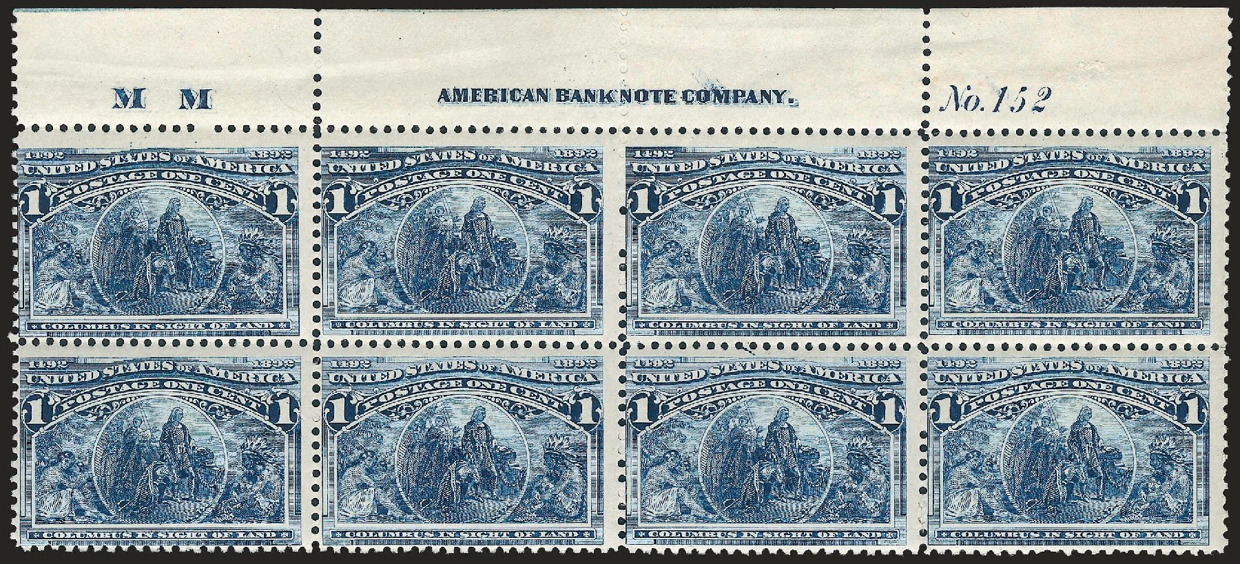 US Stamp Price Scott Catalogue #230 - 1c 1893 Columbian Exposition. Robert Siegel Auction Galleries, Apr 2009, Sale 971, Lot 1019