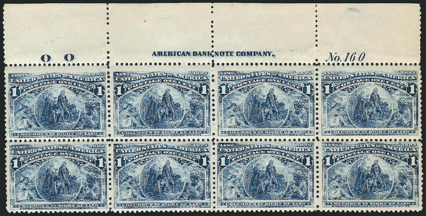 Price of US Stamp Scott Cat. #230 - 1893 1c Columbian Exposition. Robert Siegel Auction Galleries, Sep 2009, Sale 976, Lot 1669