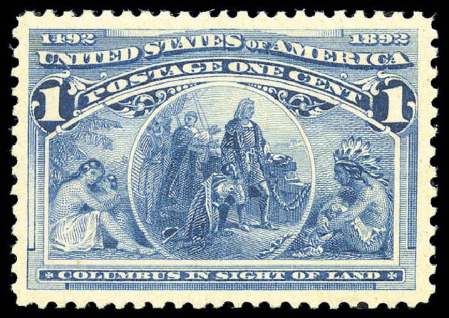 Cost of US Stamp Scott 230: 1c 1893 Columbian Exposition. Matthew Bennett International, Sep 2010, Sale 333, Lot 3630