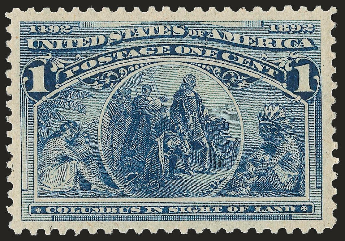 Prices of US Stamp Scott Catalog #230: 1c 1893 Columbian Exposition. Robert Siegel Auction Galleries, Dec 2008, Sale 967, Lot 4350