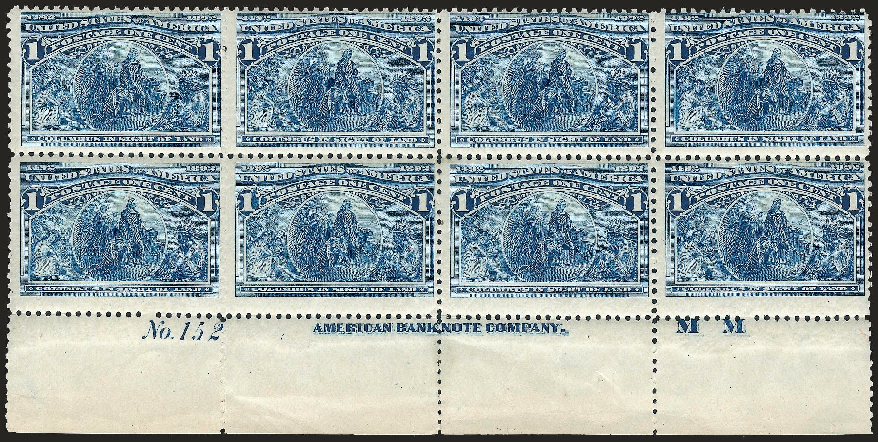 Cost of US Stamps Scott #230 - 1893 1c Columbian Exposition. Robert Siegel Auction Galleries, Apr 2009, Sale 971, Lot 1020