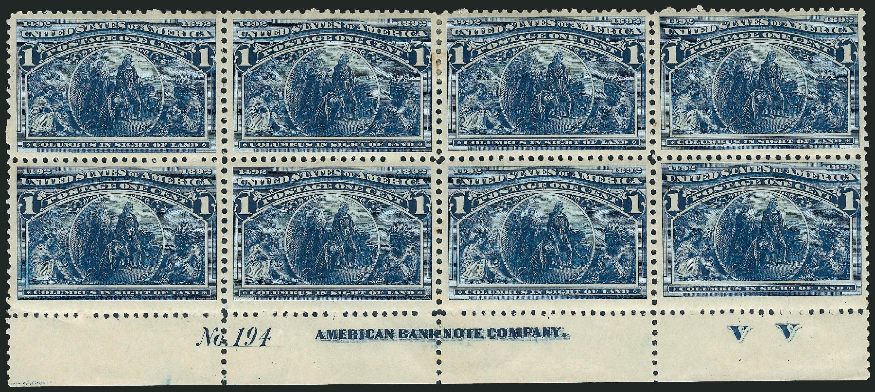 Price of US Stamp Scott Catalog #230: 1893 1c Columbian Exposition. Robert Siegel Auction Galleries, Apr 2009, Sale 971, Lot 1030