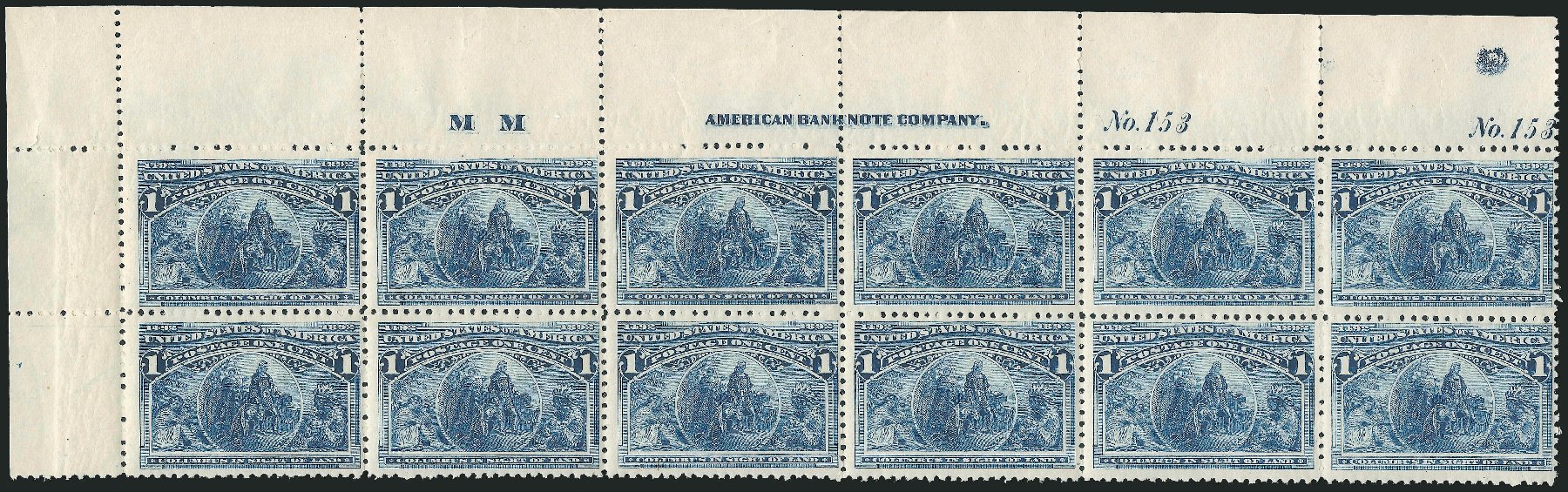 Costs of US Stamp Scott Catalog # 230 - 1c 1893 Columbian Exposition. Robert Siegel Auction Galleries, Apr 2009, Sale 971, Lot 1021