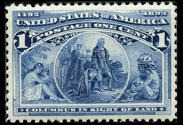 US Stamps Prices Scott Cat. # 230: 1c 1893 Columbian Exposition. Matthew Bennett International, Feb 2012, Sale 340, Lot 305