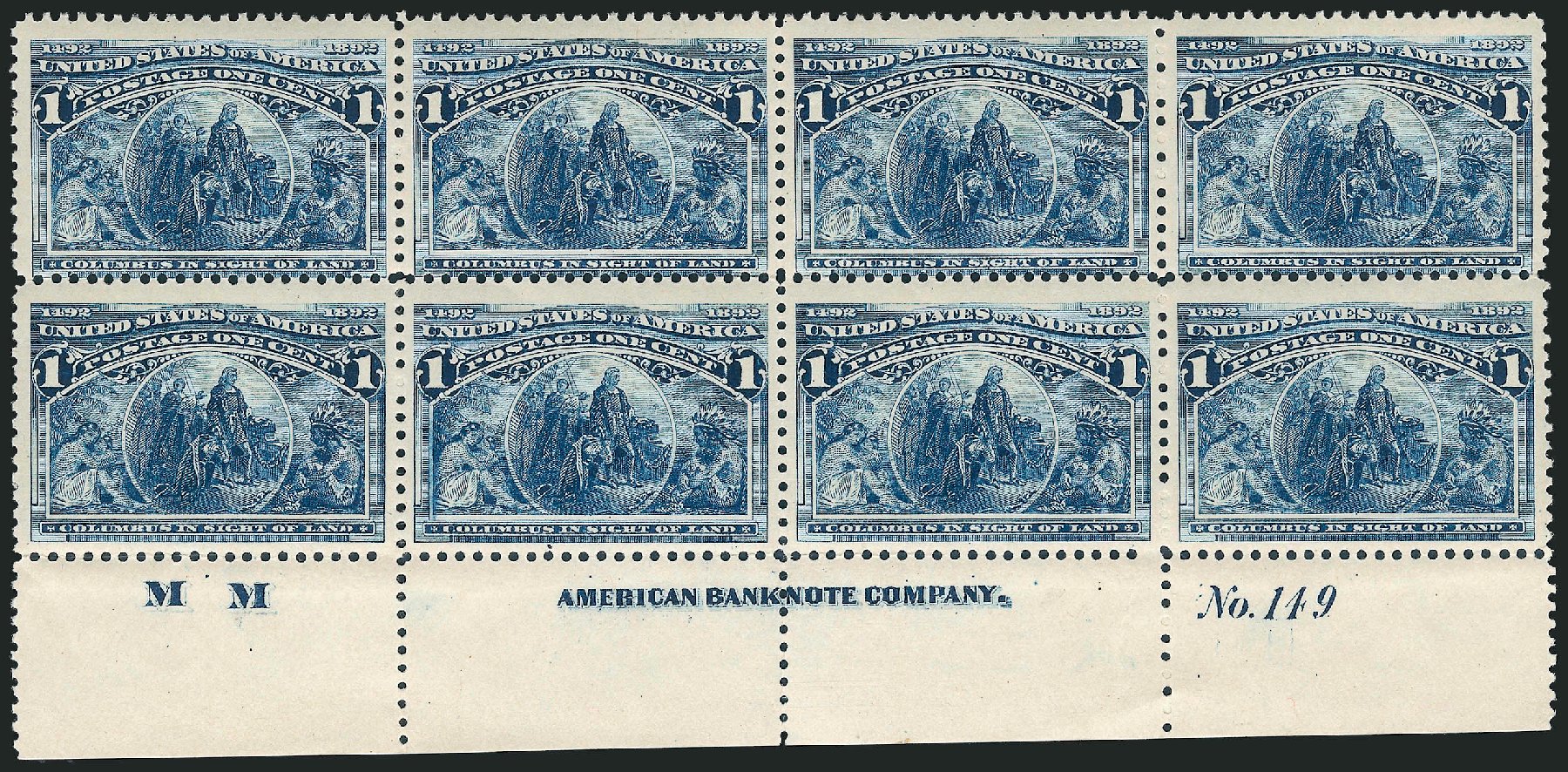 Value of US Stamps Scott Catalog 230: 1c 1893 Columbian Exposition. Robert Siegel Auction Galleries, Apr 2009, Sale 971, Lot 1015