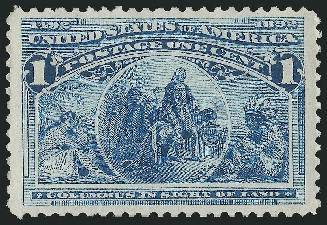 US Stamp Price Scott Catalog #230: 1893 1c Columbian Exposition. Robert Siegel Auction Galleries, Jul 2013, Sale 1050, Lot 333