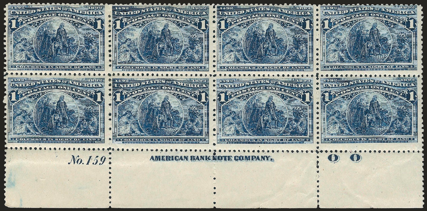 Cost of US Stamps Scott #230 - 1893 1c Columbian Exposition. Robert Siegel Auction Galleries, Apr 2009, Sale 971, Lot 1023