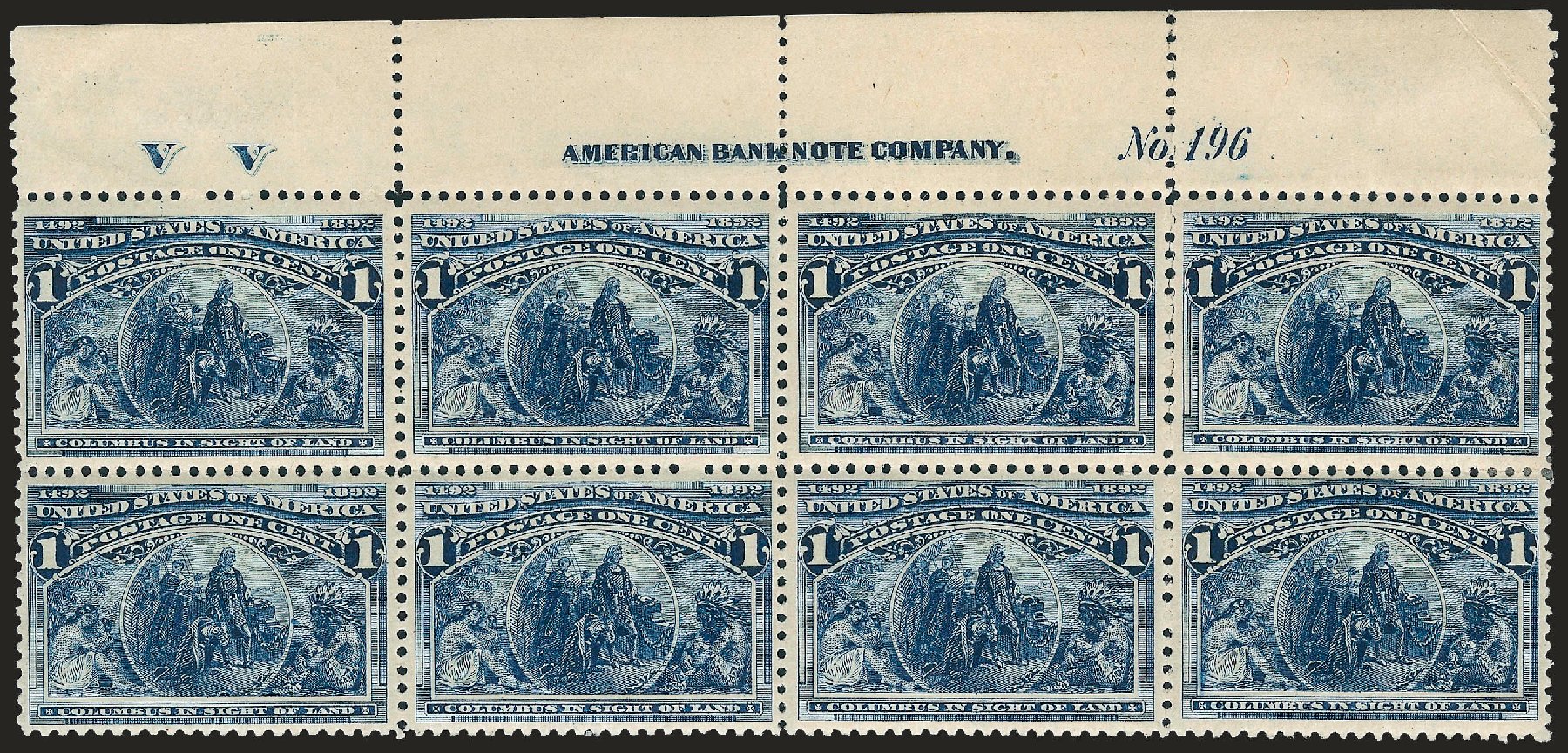 Prices of US Stamp Scott Catalogue # 230 - 1c 1893 Columbian Exposition. Robert Siegel Auction Galleries, Apr 2009, Sale 971, Lot 1033