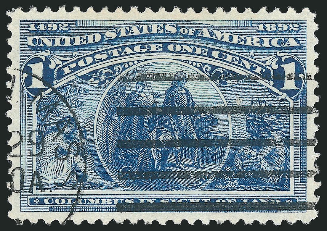 Costs of US Stamps Scott Catalog 230 - 1893 1c Columbian Exposition. Robert Siegel Auction Galleries, Oct 2012, Sale 1032, Lot 3336