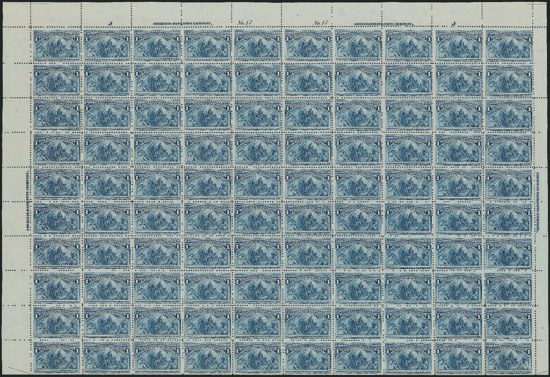 Costs of US Stamps Scott Cat. # 230: 1893 1c Columbian Exposition. Robert Siegel Auction Galleries, Mar 2013, Sale 1040, Lot 1556