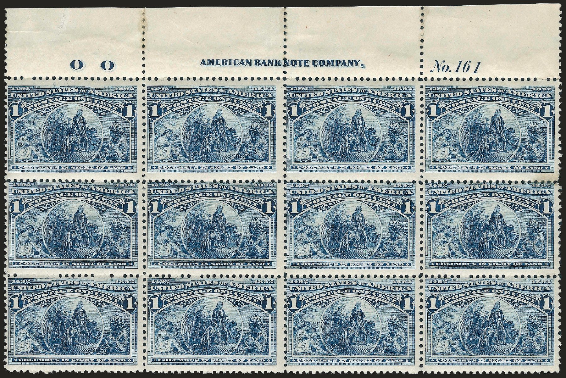 Costs of US Stamp Scott Catalog # 230 - 1c 1893 Columbian Exposition. Robert Siegel Auction Galleries, Apr 2009, Sale 971, Lot 1026