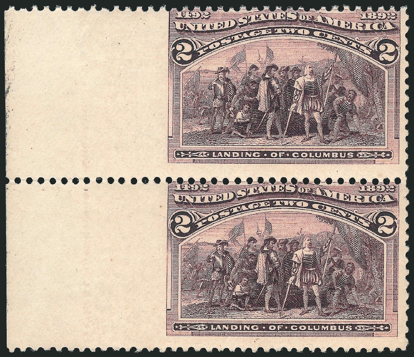 Costs of US Stamps Scott Cat. # 231 - 1893 2c Columbian Exposition. Robert Siegel Auction Galleries, Mar 2013, Sale 1040, Lot 1477