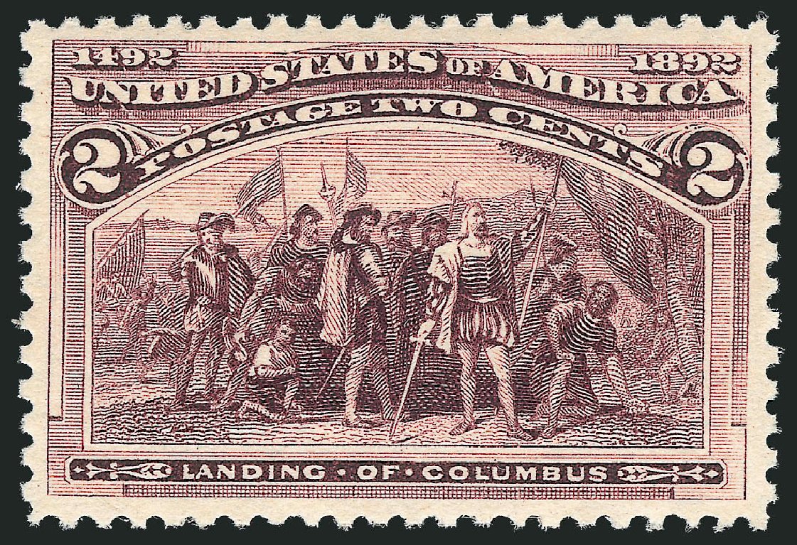 Cost of US Stamp Scott 231: 1893 2c Columbian Exposition. Robert Siegel Auction Galleries, Dec 2013, Sale 1062, Lot 417