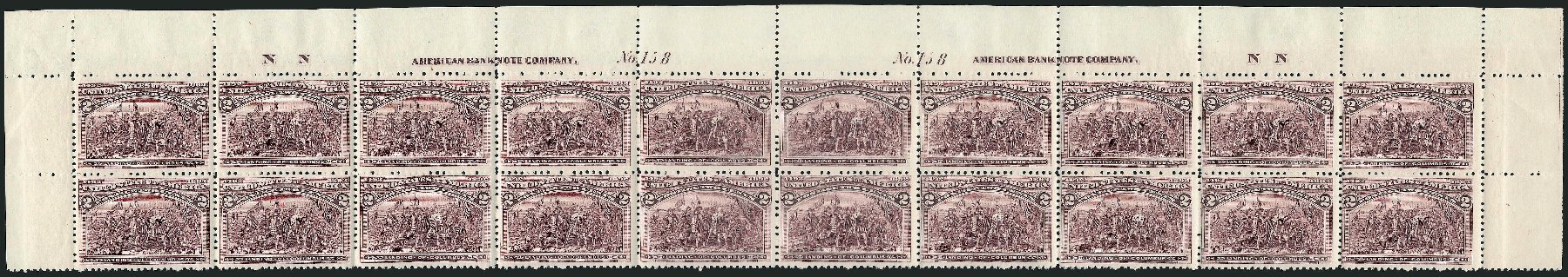 Cost of US Stamps Scott Catalogue 231 - 1893 2c Columbian Exposition. Robert Siegel Auction Galleries, Dec 2014, Sale 1090, Lot 1387