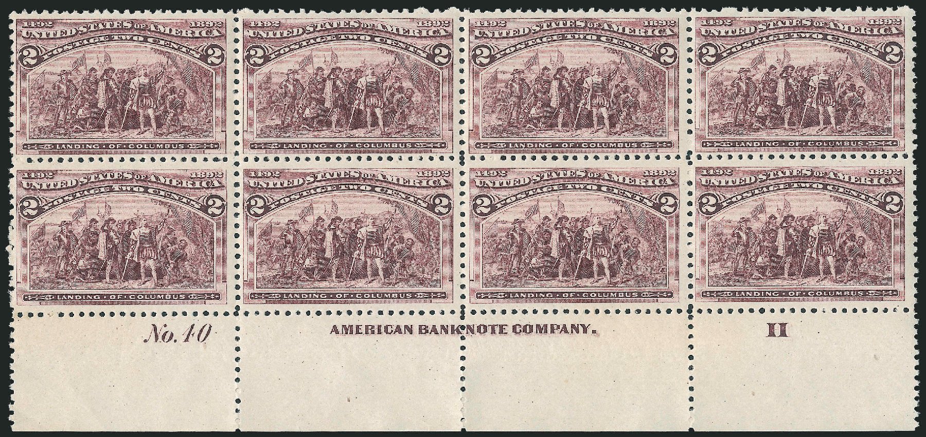 Costs of US Stamp Scott Catalogue # 231 - 2c 1893 Columbian Exposition. Robert Siegel Auction Galleries, Apr 2009, Sale 971, Lot 1057