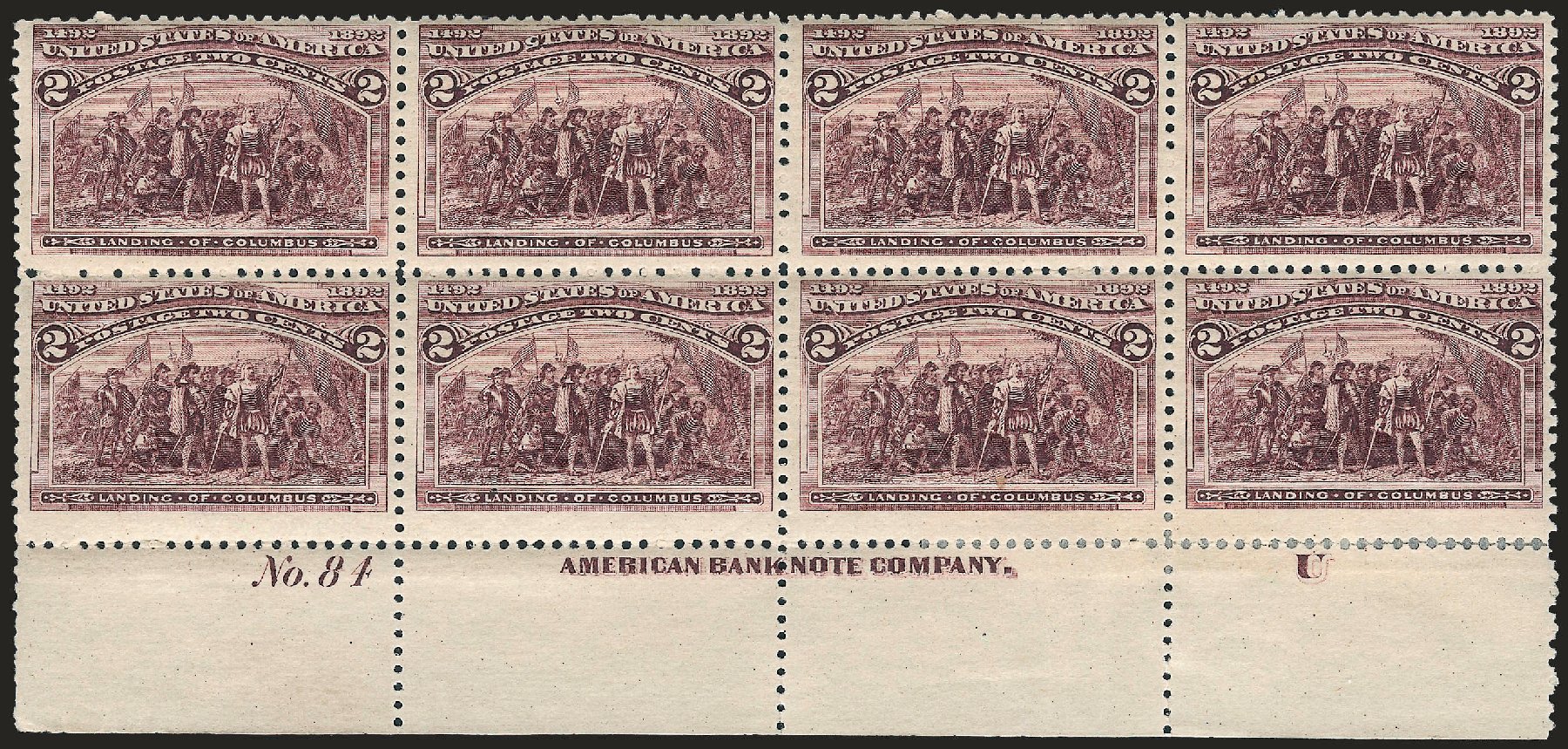 Value of US Stamp Scott # 231: 2c 1893 Columbian Exposition. Robert Siegel Auction Galleries, Apr 2009, Sale 971, Lot 1068