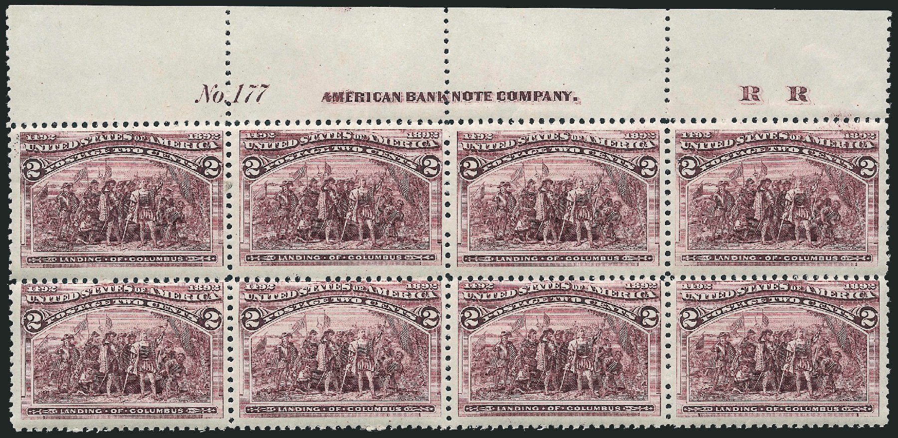 Cost of US Stamps Scott Catalogue #231: 2c 1893 Columbian Exposition. Robert Siegel Auction Galleries, Apr 2009, Sale 971, Lot 1098