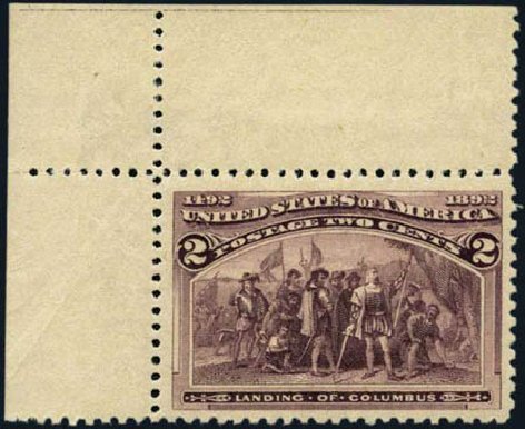 Value of US Stamp Scott Cat. #231 - 1893 2c Columbian Exposition. Harmer-Schau Auction Galleries, Aug 2012, Sale 94, Lot 1299