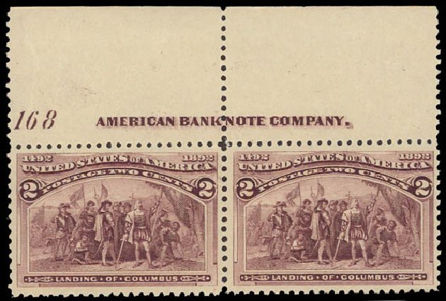 Price of US Stamp Scott Catalogue #231: 1893 2c Columbian Exposition. Daniel Kelleher Auctions, Jun 2012, Sale 630, Lot 1499