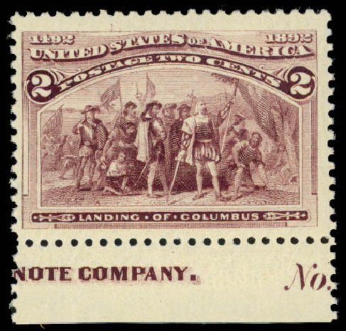 Costs of US Stamps Scott Cat. #231: 2c 1893 Columbian Exposition. Daniel Kelleher Auctions, Mar 2013, Sale 635, Lot 329