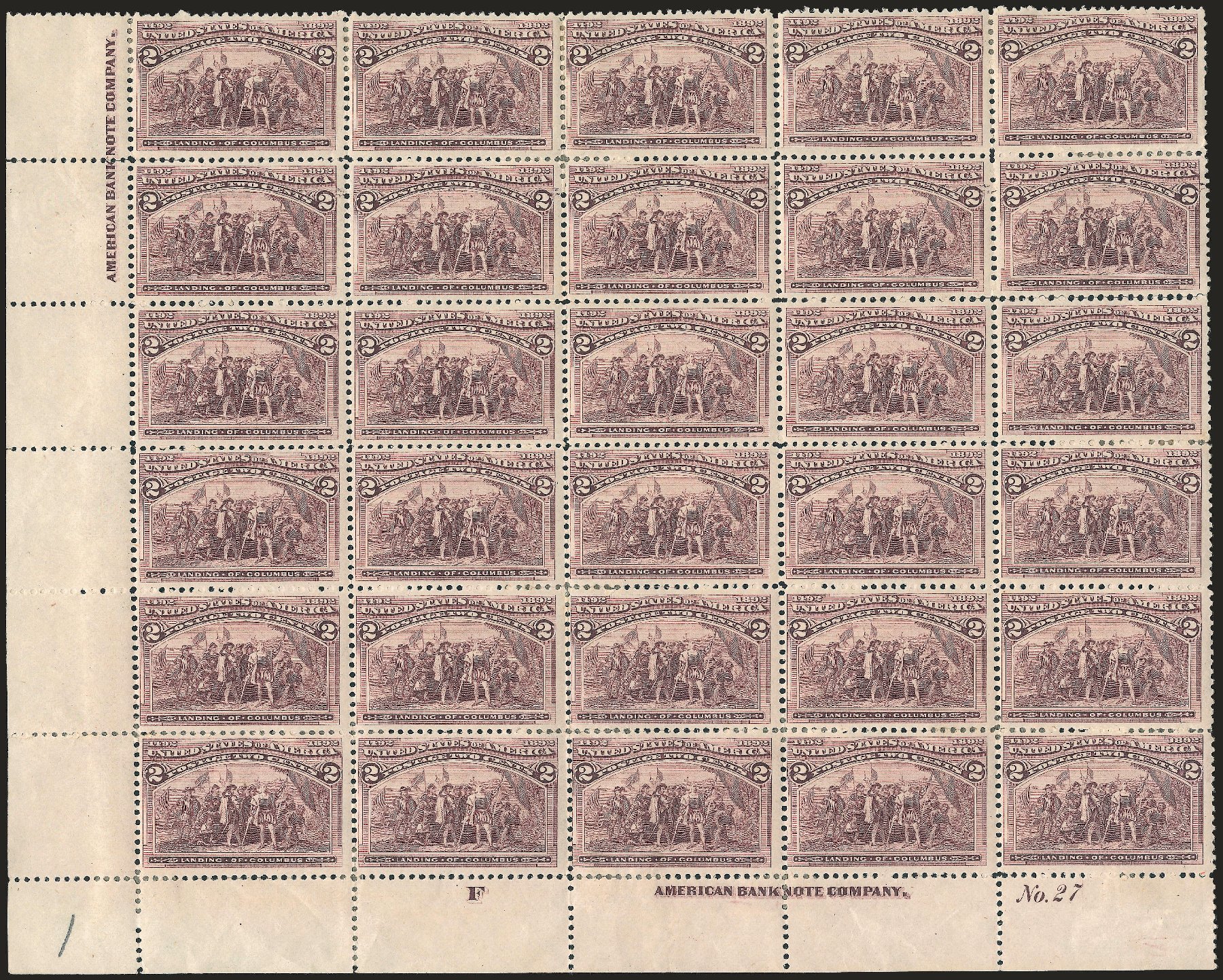 Prices of US Stamps Scott Catalog #231: 2c 1893 Columbian Exposition. Robert Siegel Auction Galleries, Apr 2009, Sale 971, Lot 1049