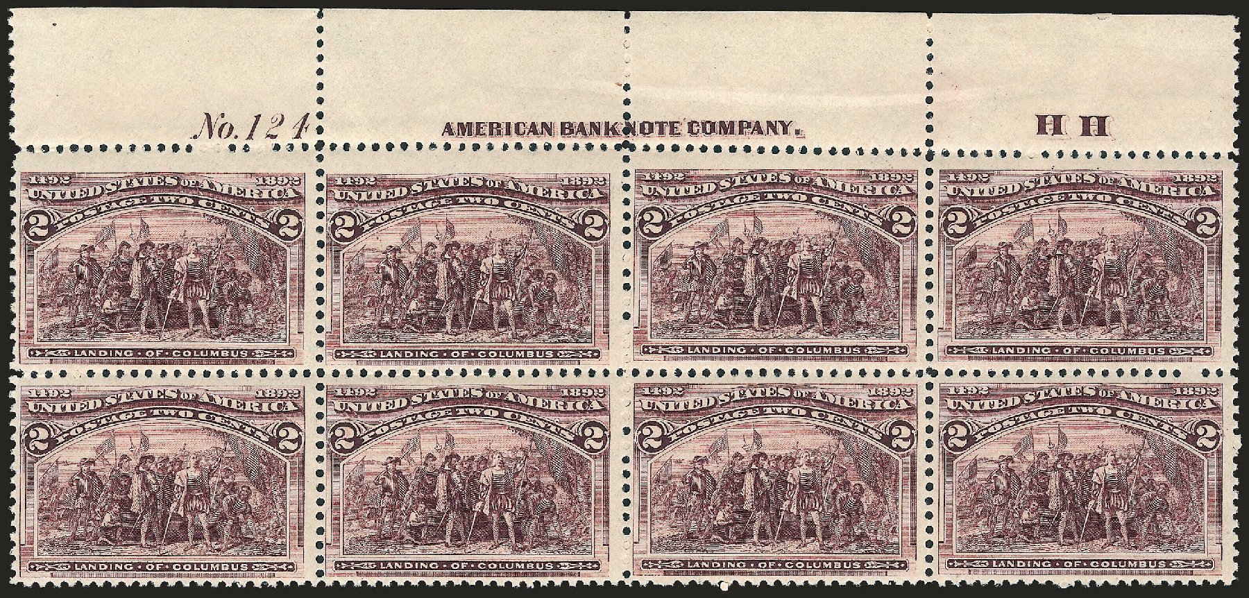 Costs of US Stamp Scott 231: 2c 1893 Columbian Exposition. Robert Siegel Auction Galleries, Apr 2009, Sale 971, Lot 1079