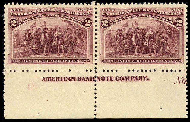 US Stamp Prices Scott Catalogue #231 - 2c 1893 Columbian Exposition. Daniel Kelleher Auctions, Dec 2012, Sale 633, Lot 450