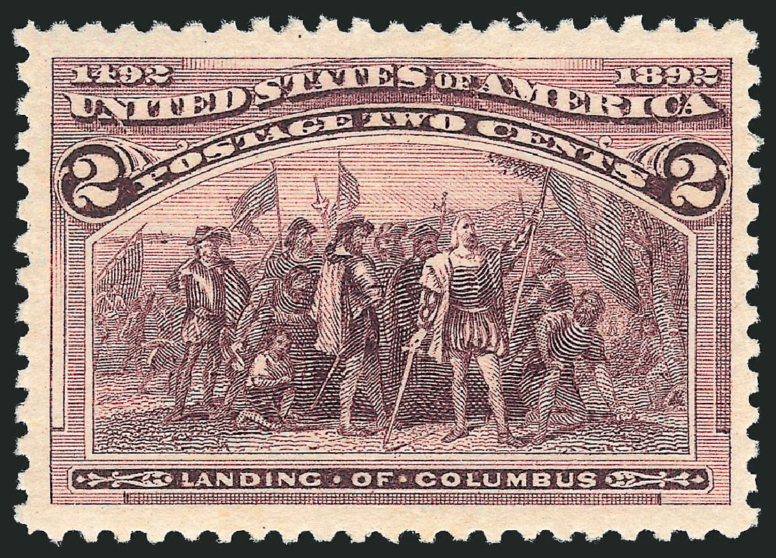 US Stamp Prices Scott Catalogue #231: 1893 2c Columbian Exposition. Robert Siegel Auction Galleries, Mar 2012, Sale 1019, Lot 540