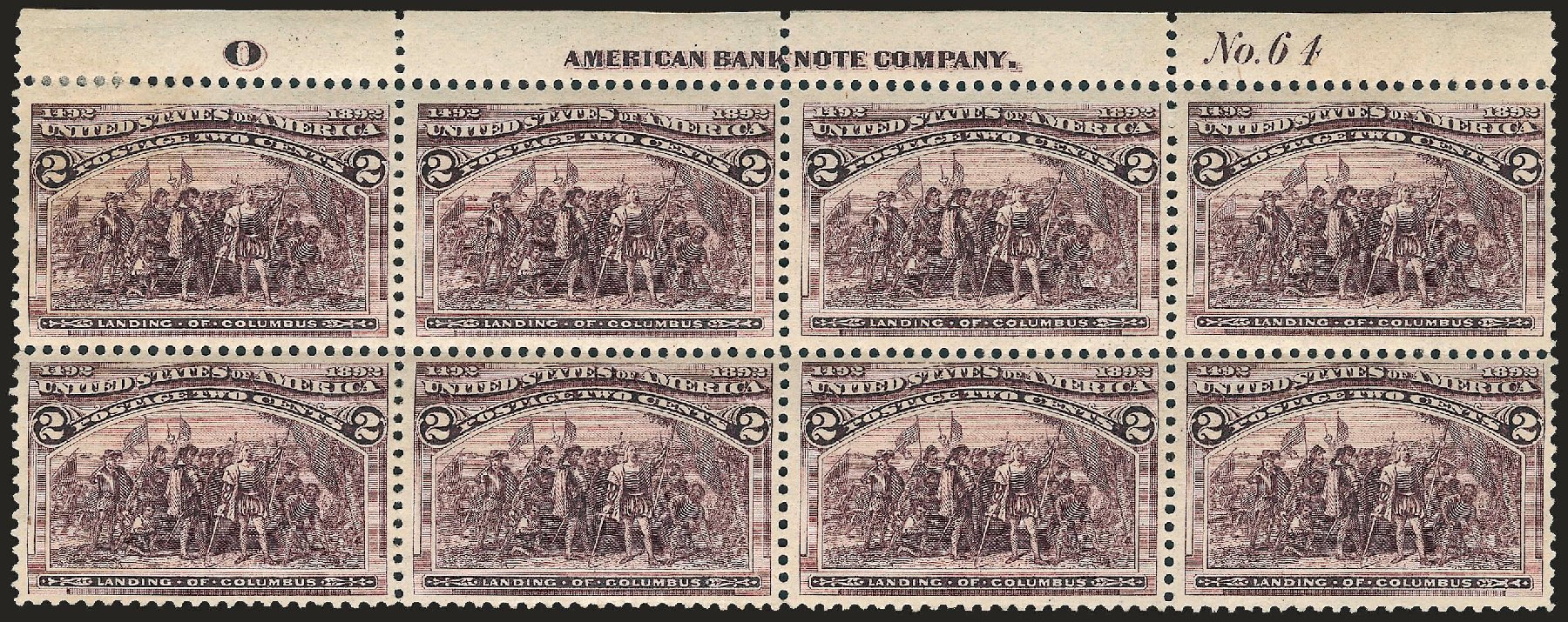 US Stamps Values Scott Cat. #231: 2c 1893 Columbian Exposition. Robert Siegel Auction Galleries, Apr 2009, Sale 971, Lot 1060