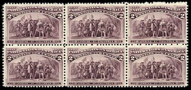 Costs of US Stamp Scott 231 - 1893 2c Columbian Exposition. Harmer-Schau Auction Galleries, Apr 2009, Sale 81, Lot 571