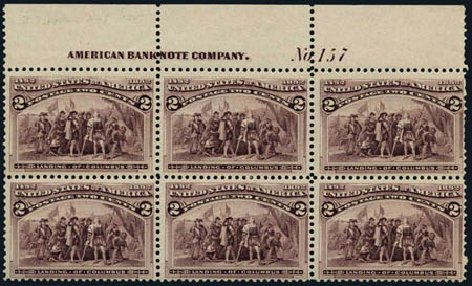 US Stamp Prices Scott Catalogue # 231: 2c 1893 Columbian Exposition. Harmer-Schau Auction Galleries, Oct 2011, Sale 91, Lot 221