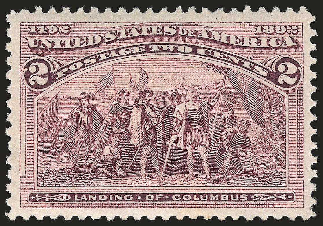 US Stamps Values Scott 231 - 1893 2c Columbian Exposition. Robert Siegel Auction Galleries, Jun 2009, Sale 975, Lot 1481