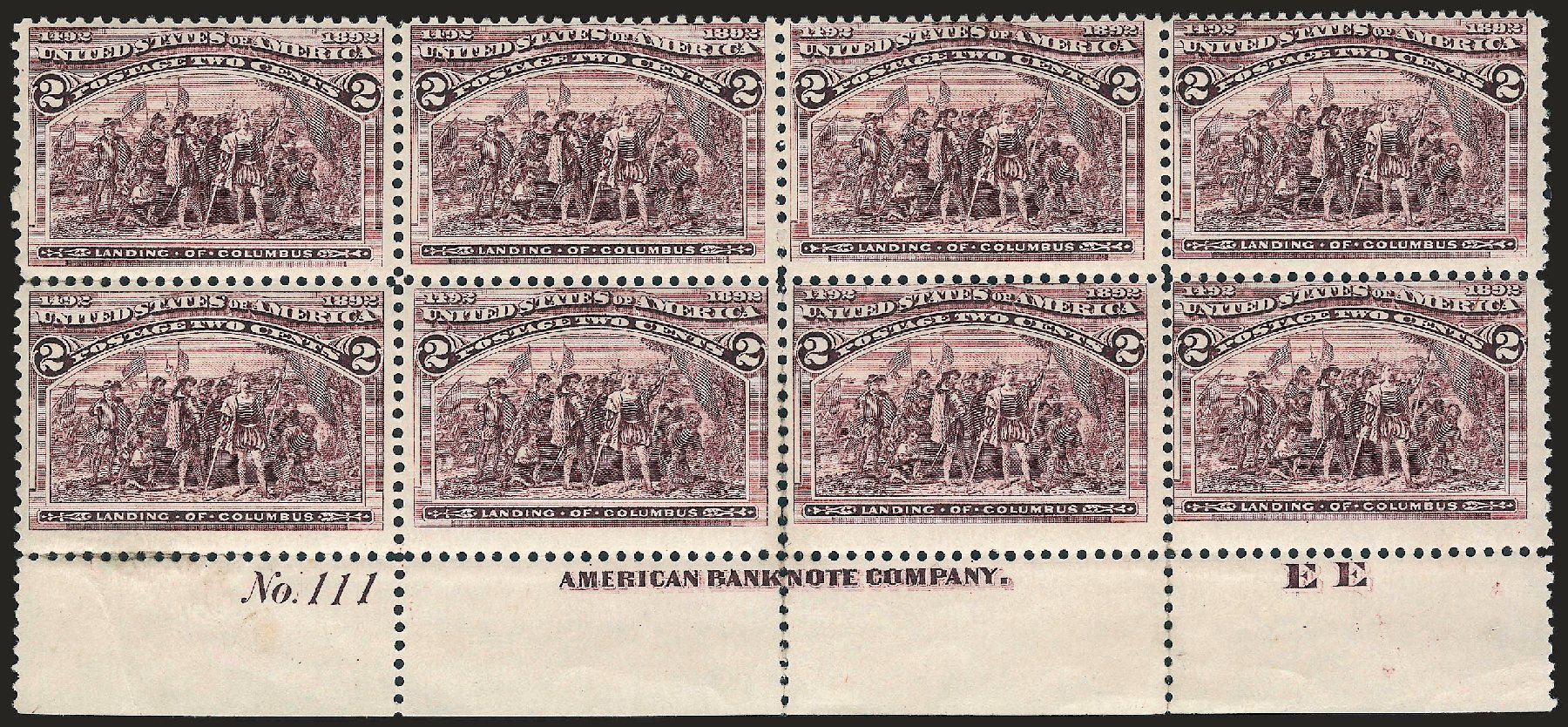Value of US Stamps Scott Cat. # 231: 2c 1893 Columbian Exposition. Robert Siegel Auction Galleries, Apr 2009, Sale 971, Lot 1074
