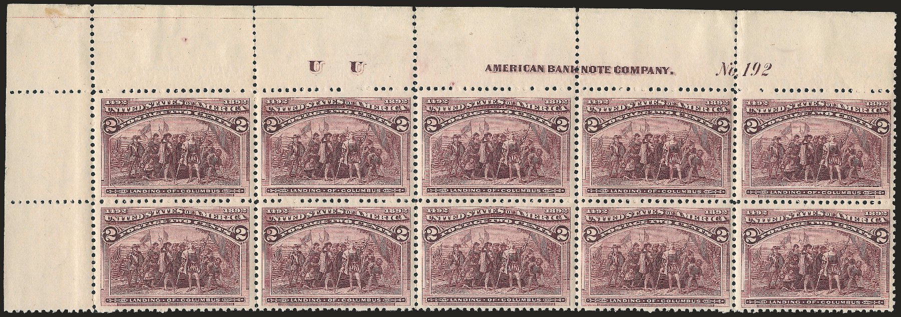 Costs of US Stamp Scott Catalogue 231: 2c 1893 Columbian Exposition. Robert Siegel Auction Galleries, Apr 2009, Sale 971, Lot 1104