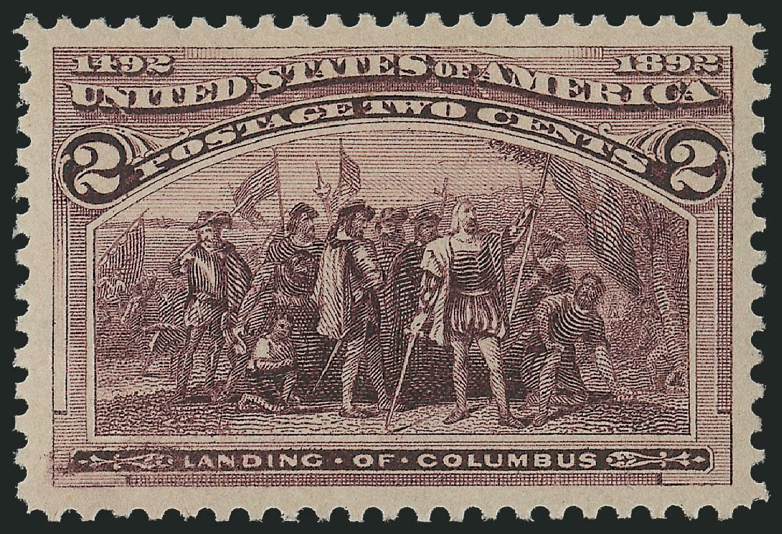 US Stamps Value Scott Catalog # 231: 1893 2c Columbian Exposition. Robert Siegel Auction Galleries, Dec 2009, Sale 978, Lot 1064