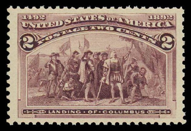 Price of US Stamps Scott # 231: 1893 2c Columbian Exposition. Daniel Kelleher Auctions, Oct 2011, Sale 626, Lot 215