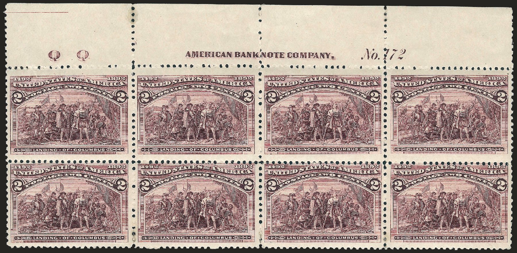 Price of US Stamps Scott Cat. #231: 2c 1893 Columbian Exposition. Robert Siegel Auction Galleries, Apr 2009, Sale 971, Lot 1095