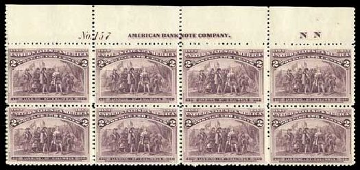 US Stamp Value Scott 231 - 2c 1893 Columbian Exposition. Matthew Bennett International, Sep 2012, Sale 346, Lot 742
