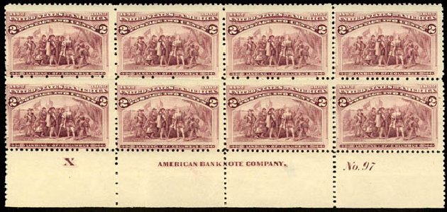 Prices of US Stamp Scott Cat. #231 - 2c 1893 Columbian Exposition. Daniel Kelleher Auctions, Mar 2013, Sale 635, Lot 332