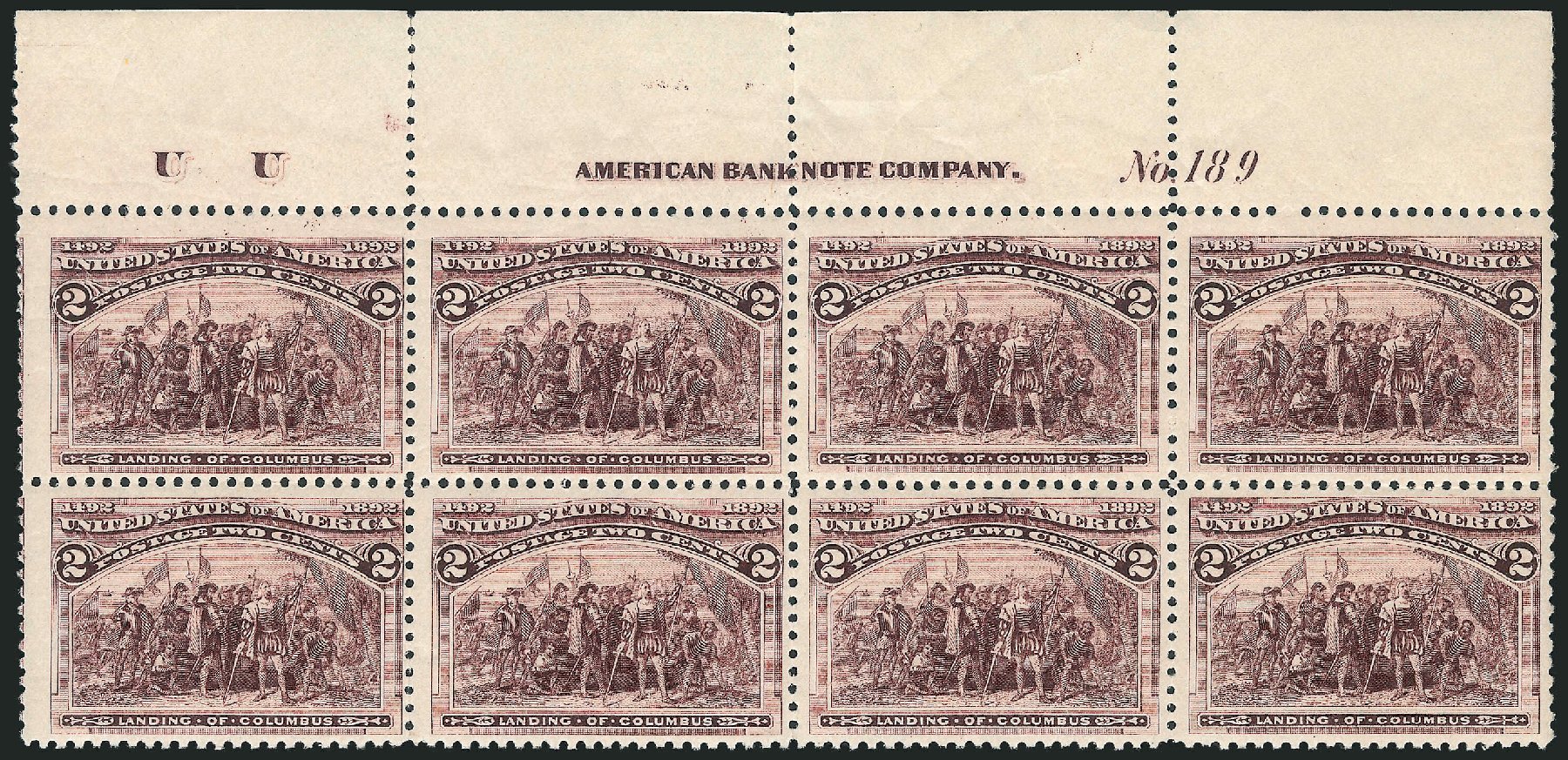 Value of US Stamp Scott Catalogue #231: 1893 2c Columbian Exposition. Robert Siegel Auction Galleries, Mar 2013, Sale 1040, Lot 1522