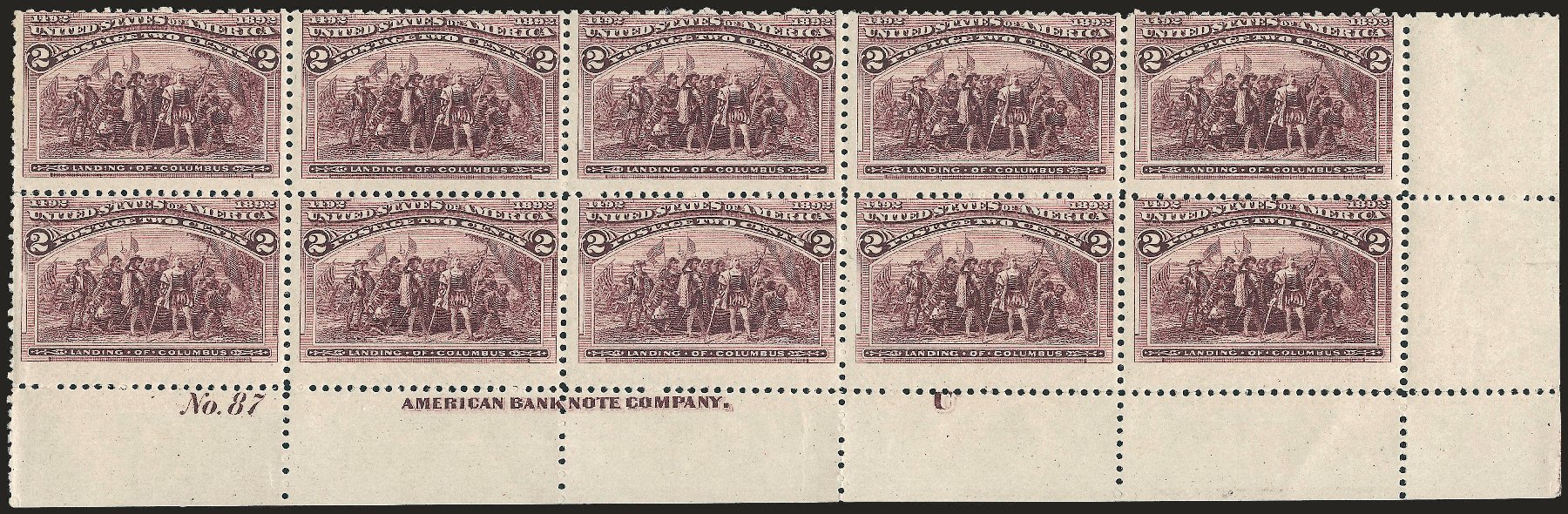 Price of US Stamps Scott Catalog # 231: 2c 1893 Columbian Exposition. Robert Siegel Auction Galleries, Apr 2009, Sale 971, Lot 1072