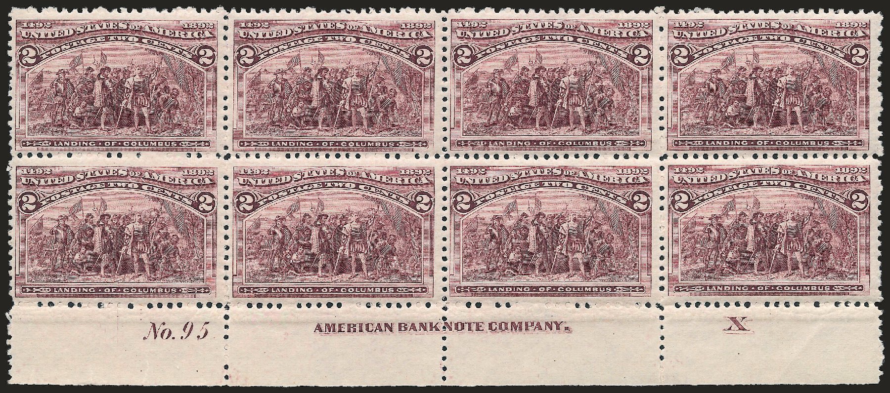 Cost of US Stamp Scott Catalog #231 - 1893 2c Columbian Exposition. Robert Siegel Auction Galleries, Apr 2009, Sale 971, Lot 1073