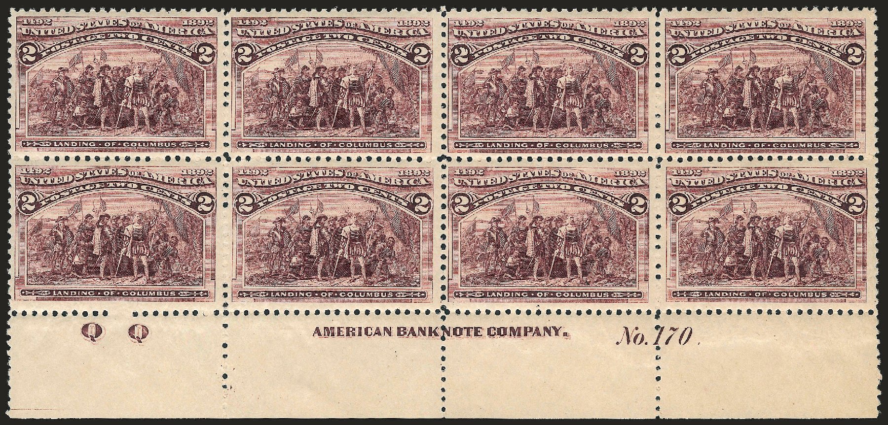 Price of US Stamp Scott # 231: 2c 1893 Columbian Exposition. Robert Siegel Auction Galleries, Apr 2009, Sale 971, Lot 1093