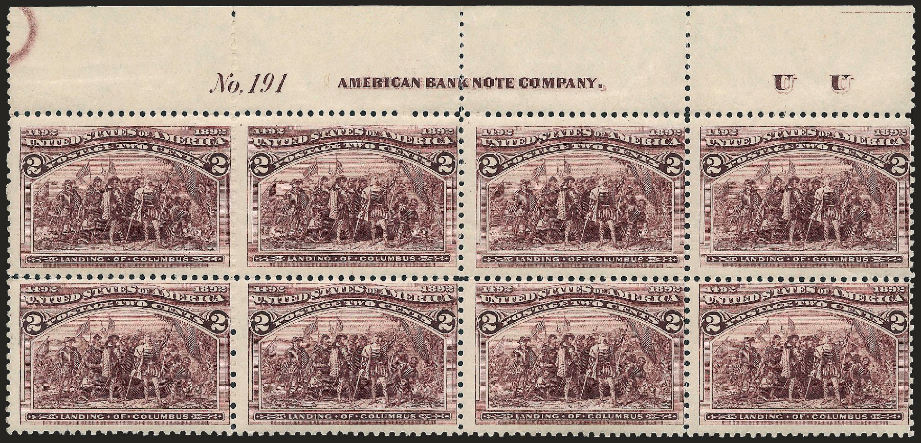 Cost of US Stamp Scott Catalog # 231: 2c 1893 Columbian Exposition. Robert Siegel Auction Galleries, Apr 2009, Sale 971, Lot 1103