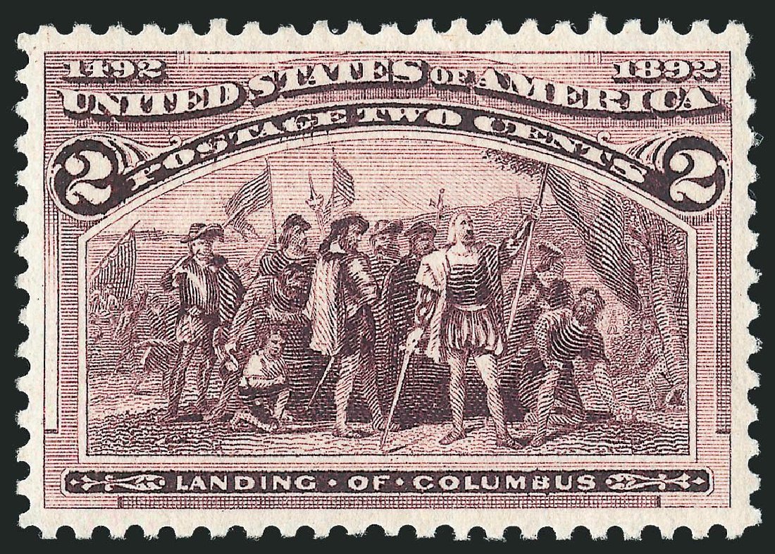 US Stamps Values Scott Cat. # 231 - 1893 2c Columbian Exposition. Robert Siegel Auction Galleries, Jul 2013, Sale 1050, Lot 336