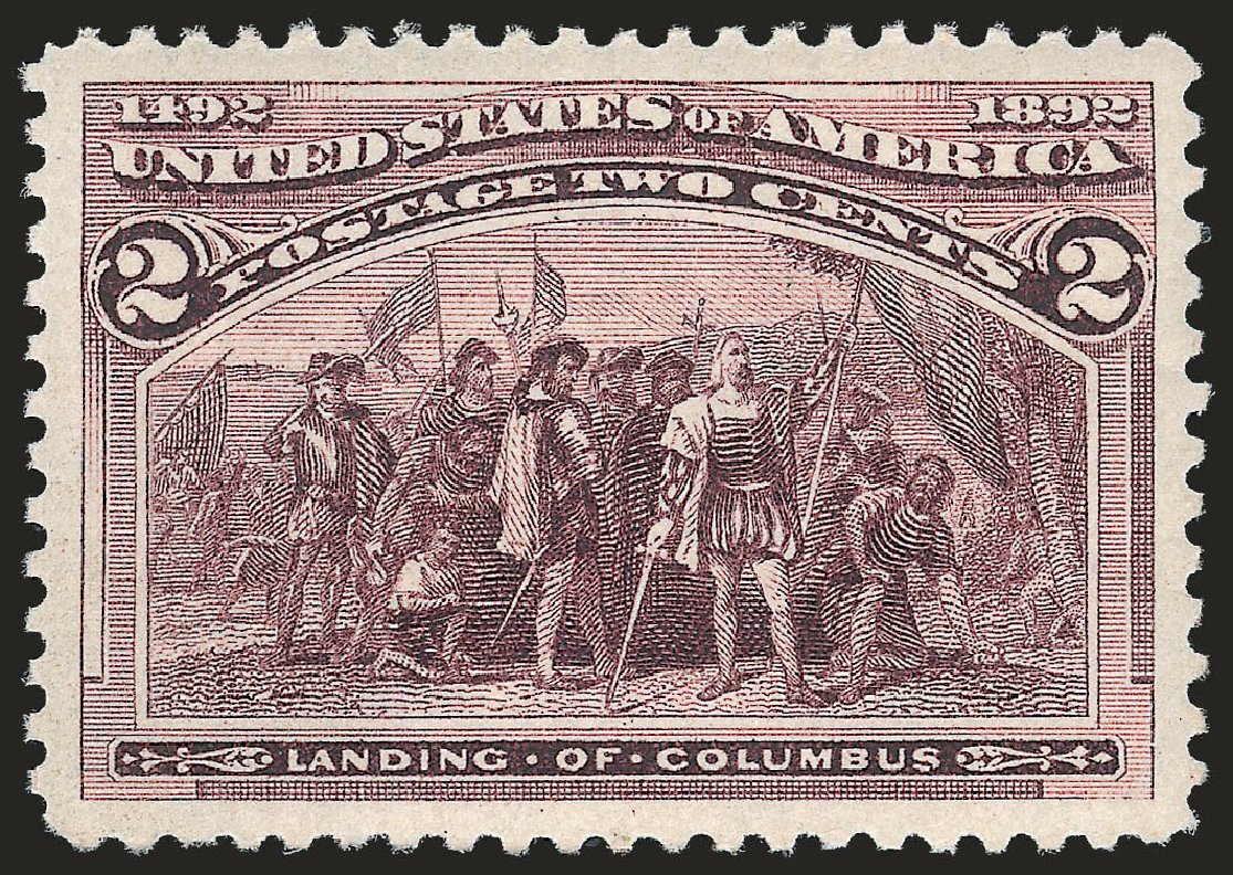 US Stamps Value Scott #231: 1893 2c Columbian Exposition. Robert Siegel Auction Galleries, Dec 2009, Sale 982, Lot 5536