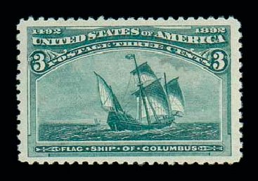 Price of US Stamps Scott Catalogue # 232 - 1893 3c Columbian Exposition. Matthew Bennett International, Jun 2007, Sale 319, Lot 1237