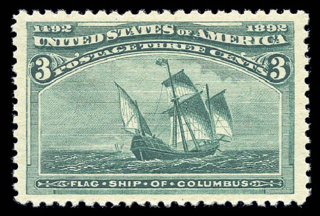 Price of US Stamps Scott Catalog # 232: 1893 3c Columbian Exposition. Matthew Bennett International, Sep 2010, Sale 331, Lot 577