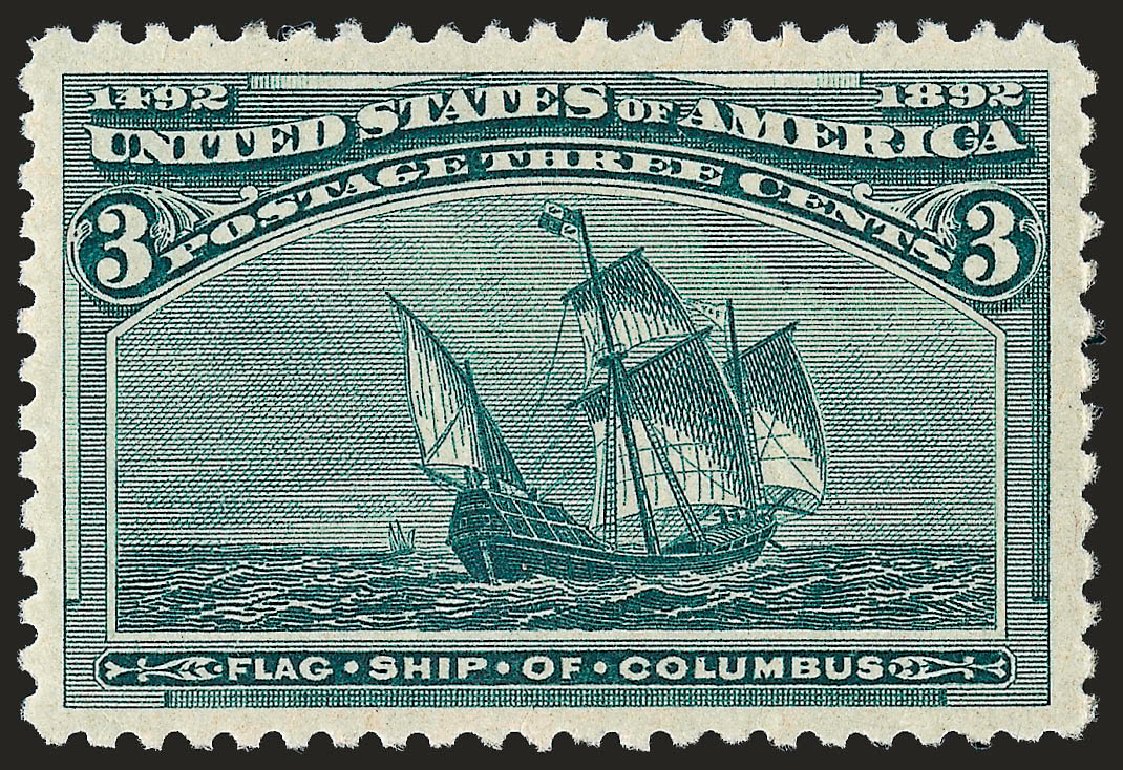 Prices of US Stamp Scott Catalog 232 - 3c 1893 Columbian Exposition. Robert Siegel Auction Galleries, Sep 2008, Sale 962, Lot 2487